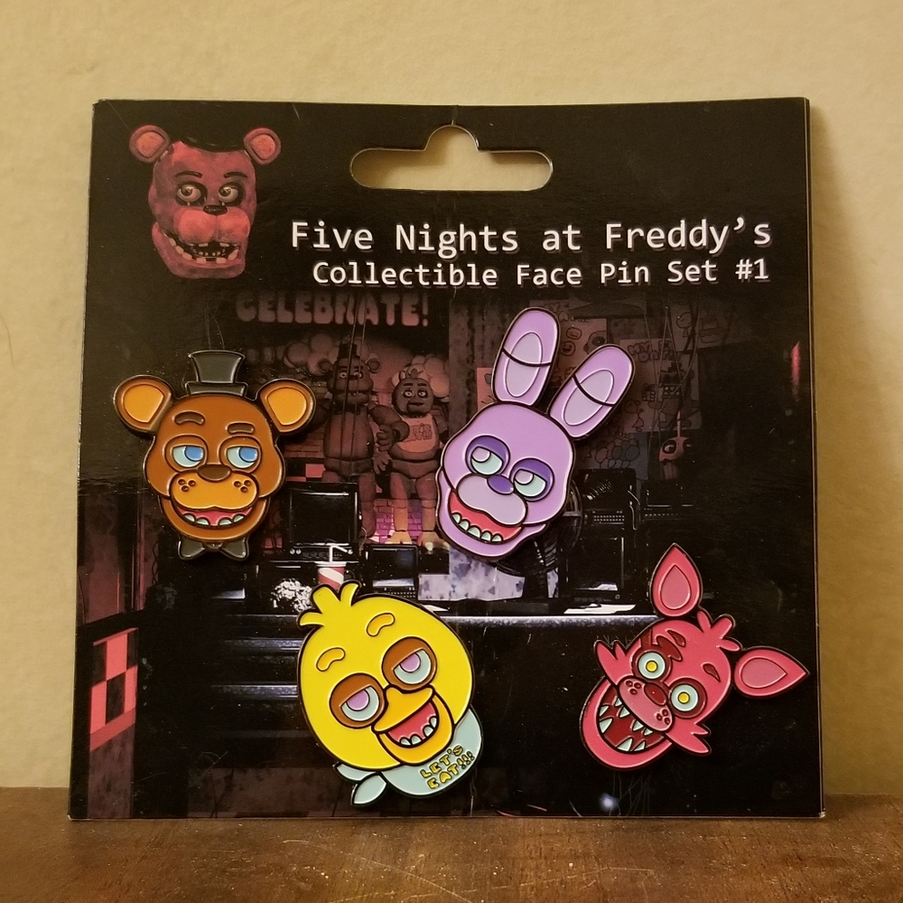 Five Nights at Freddie's set of four Enamel Pin